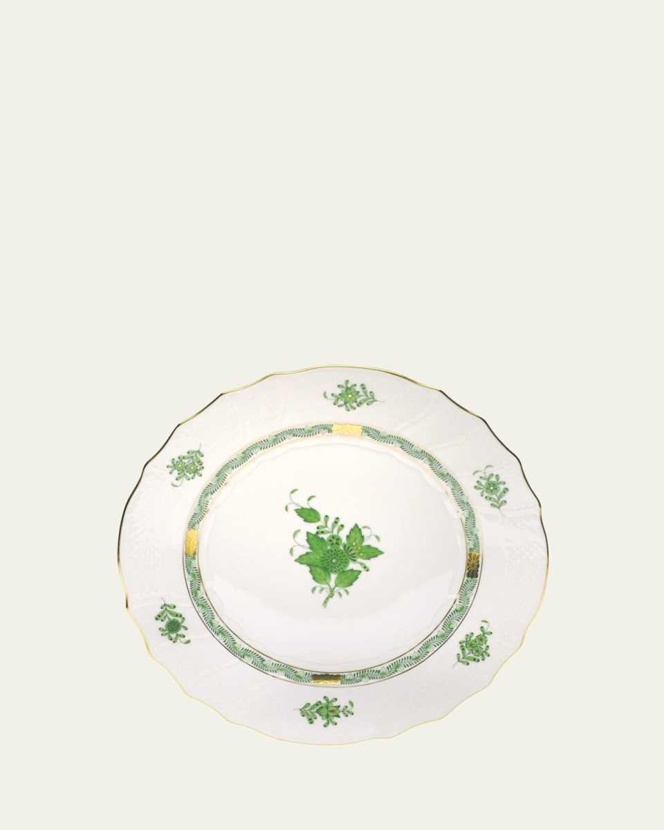 Green Chinese Bouquet Dinner Plate